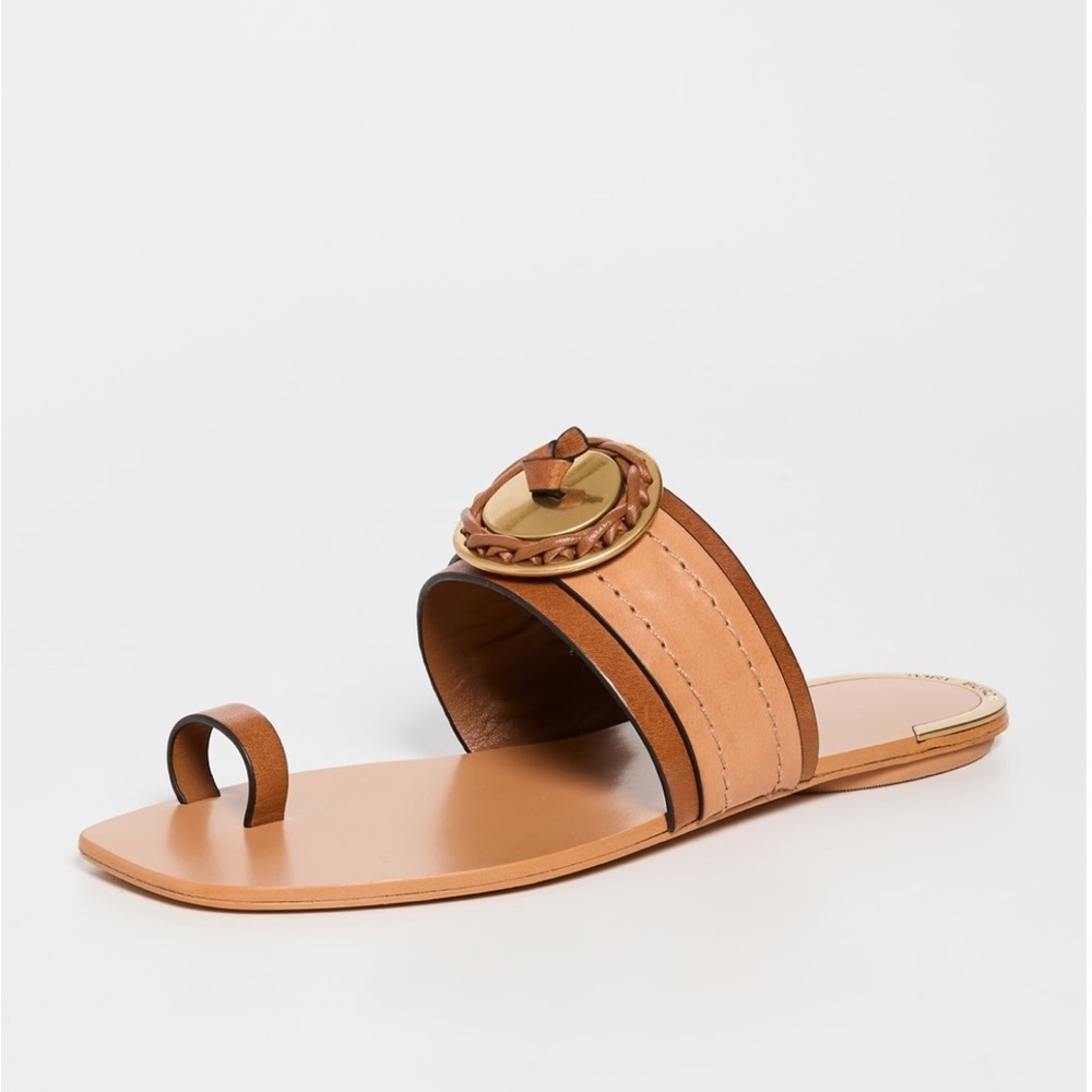 TORY BURCH Artisanal Knot Slides SIZE 7          🚨WORN ONLY ONCE🚨